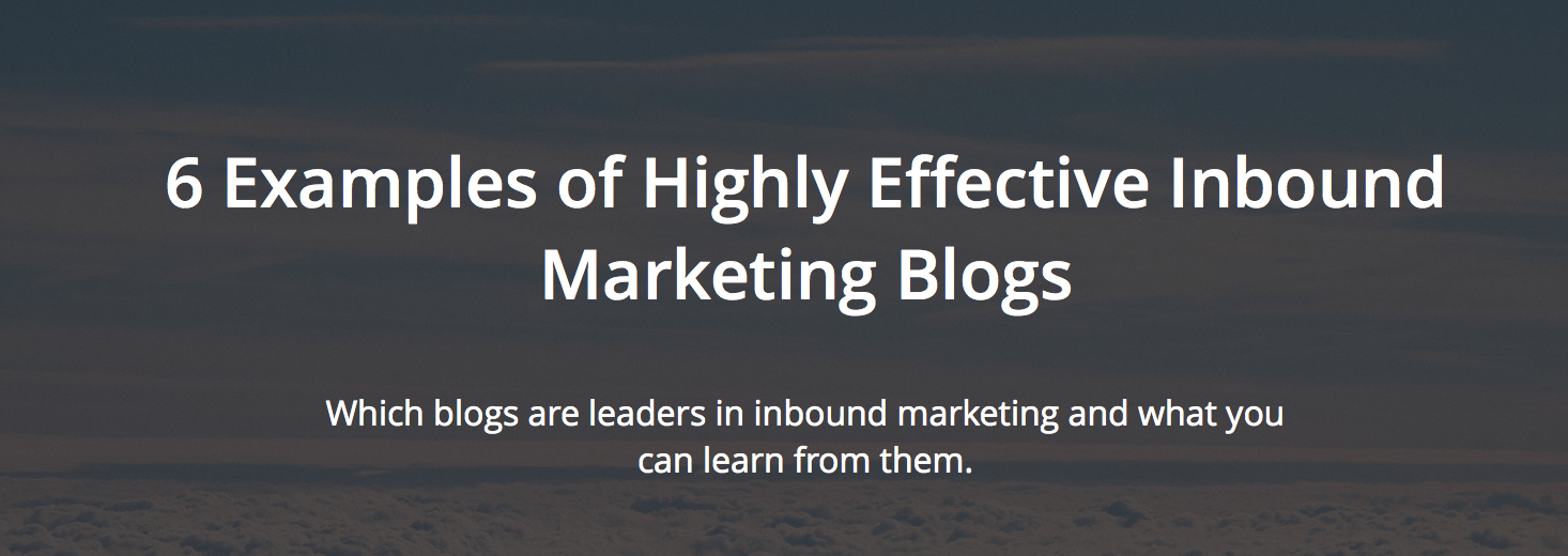 Social Image 6 Examples of Highly Effective Inbound Marketing Blogs