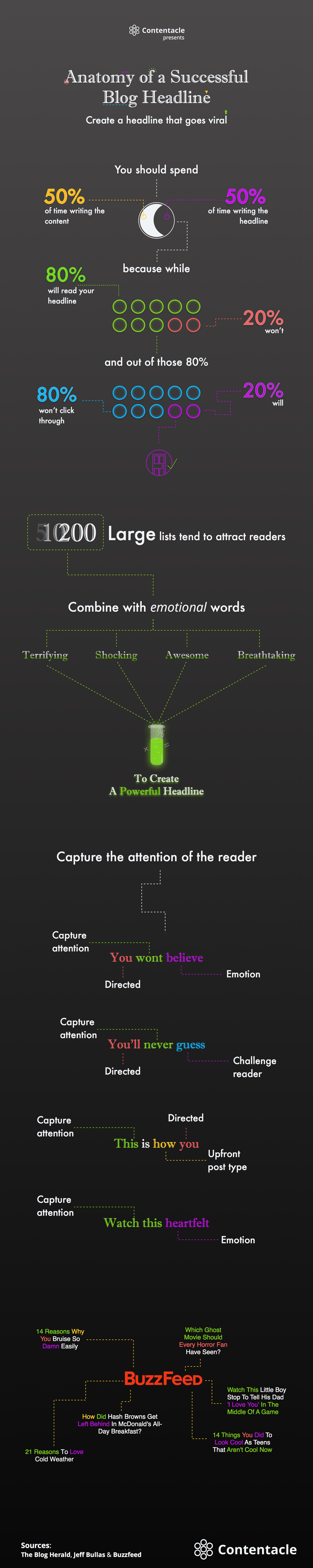 Anatomy of a Successful Blog Headline Infographic