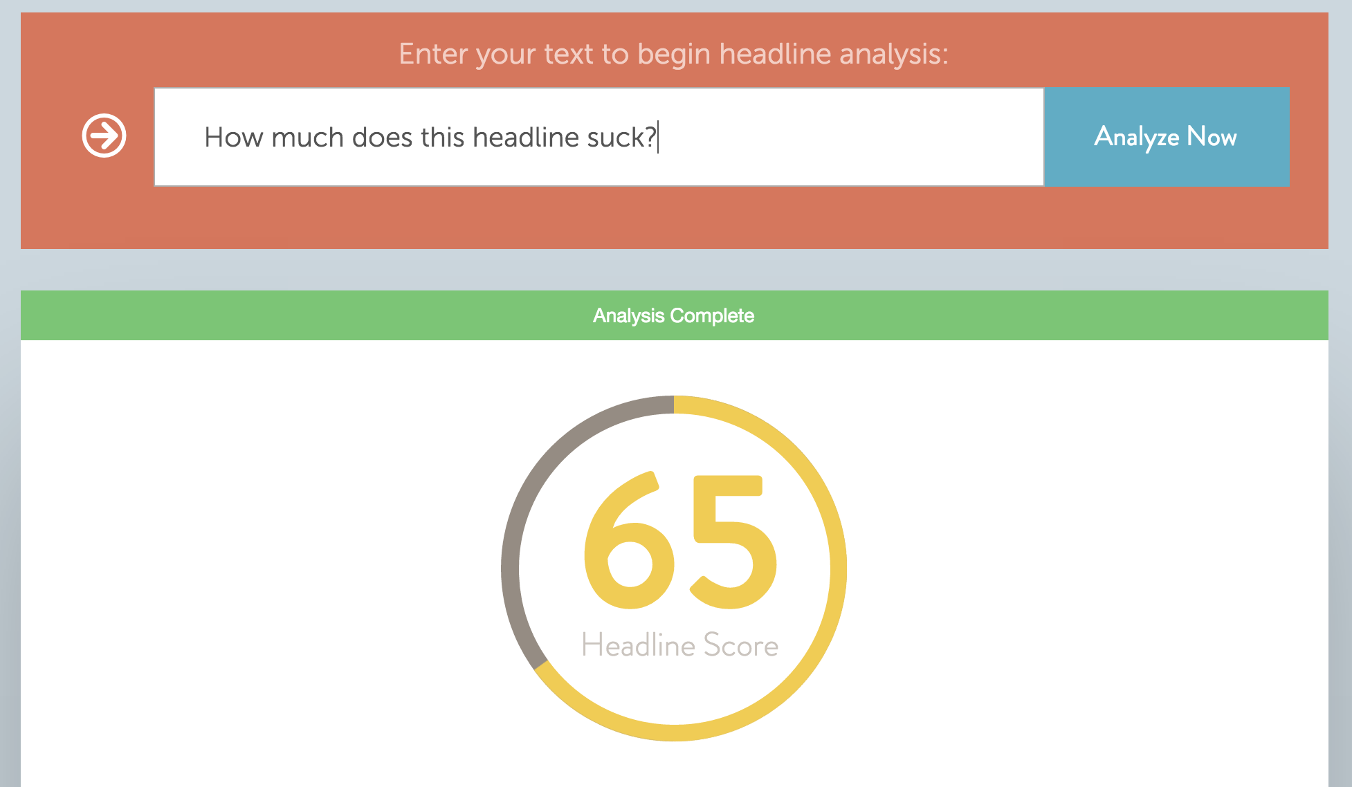 CoSchedule Headline Analyzer