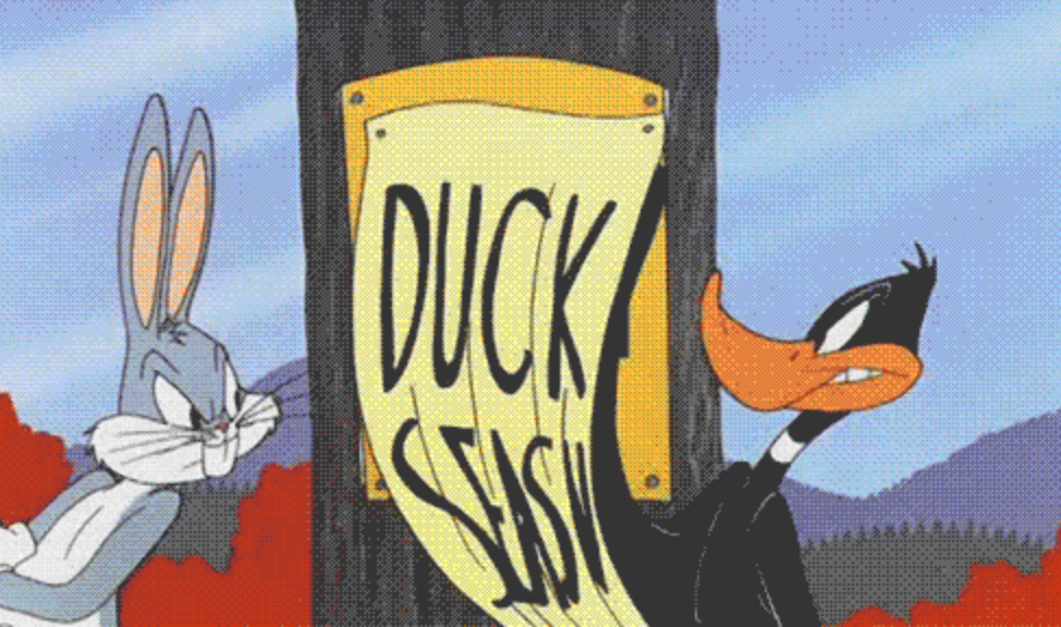 Daffy Duck takes offense to writing